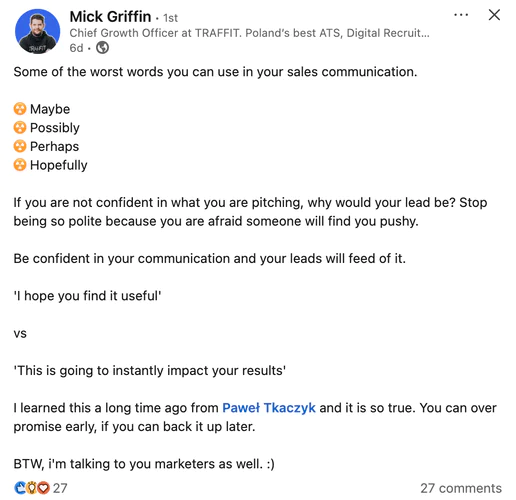 Conseils pour LinkedIn : Une grande pertinence plutôt que de beaux visuels